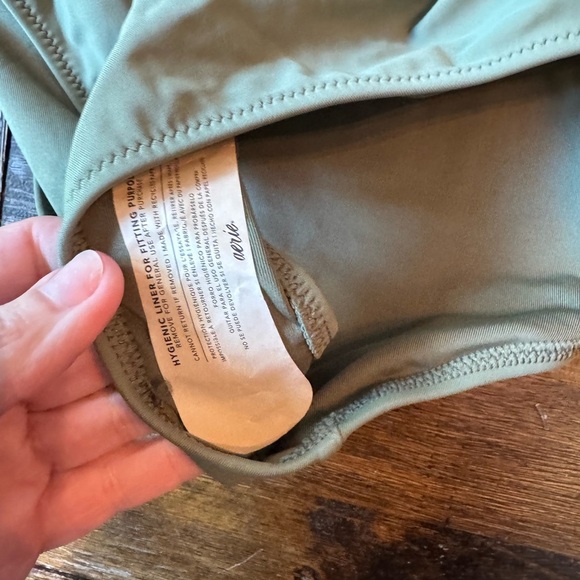 (NWT) Aerie Wrap One Piece Swimsuit in Olive - Picture 5 of 5